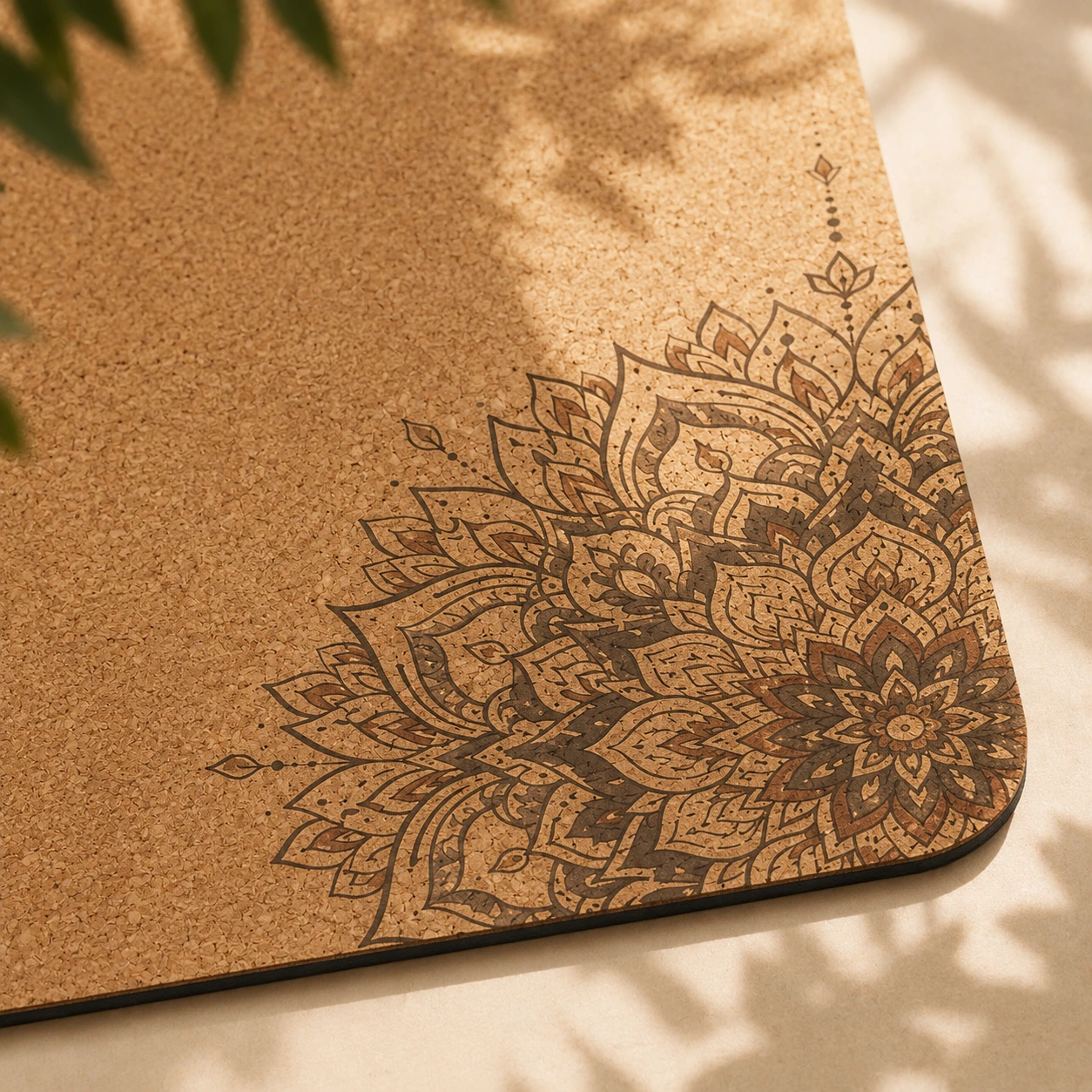 Mata korkowa do jogi CoolYoga Mandala – zdjęcie 2